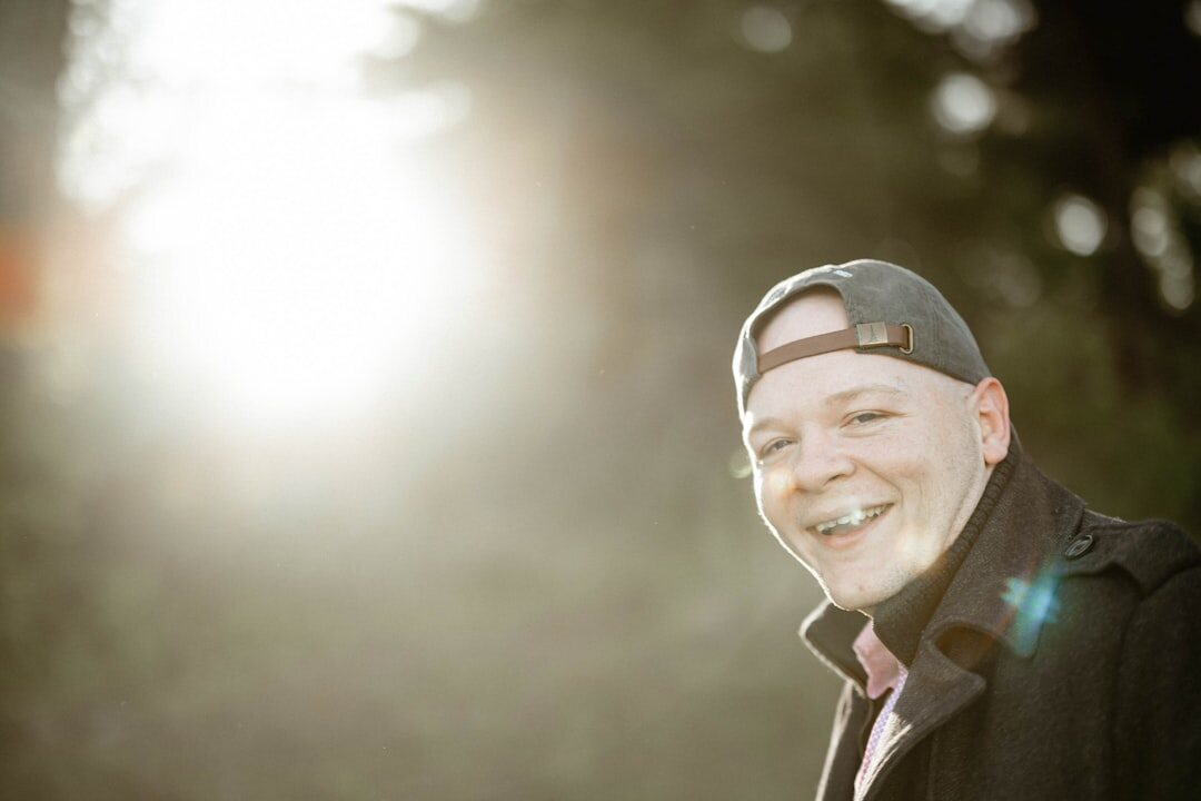 Portrait of a smiling senior man outdoors
