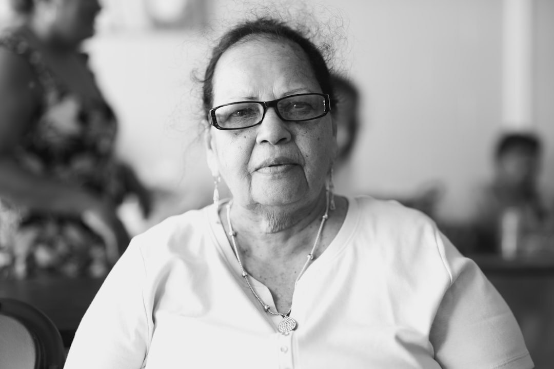 Portrait of a smiling senior woman with glasses