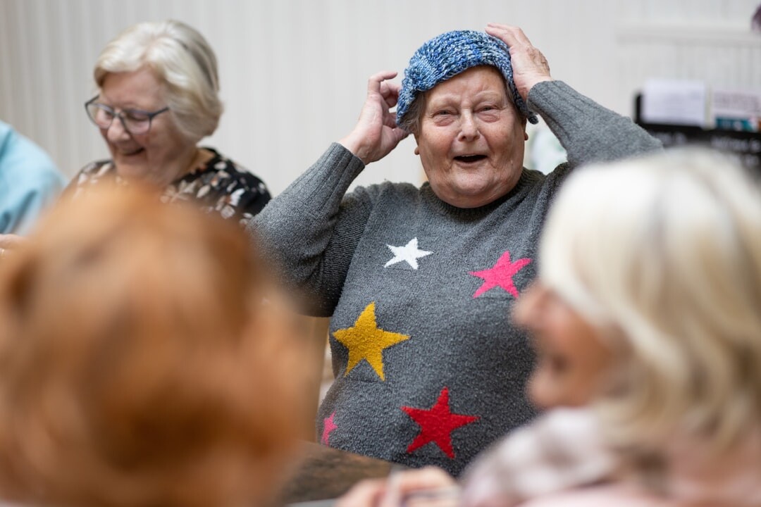 seniors doing gentle exercises